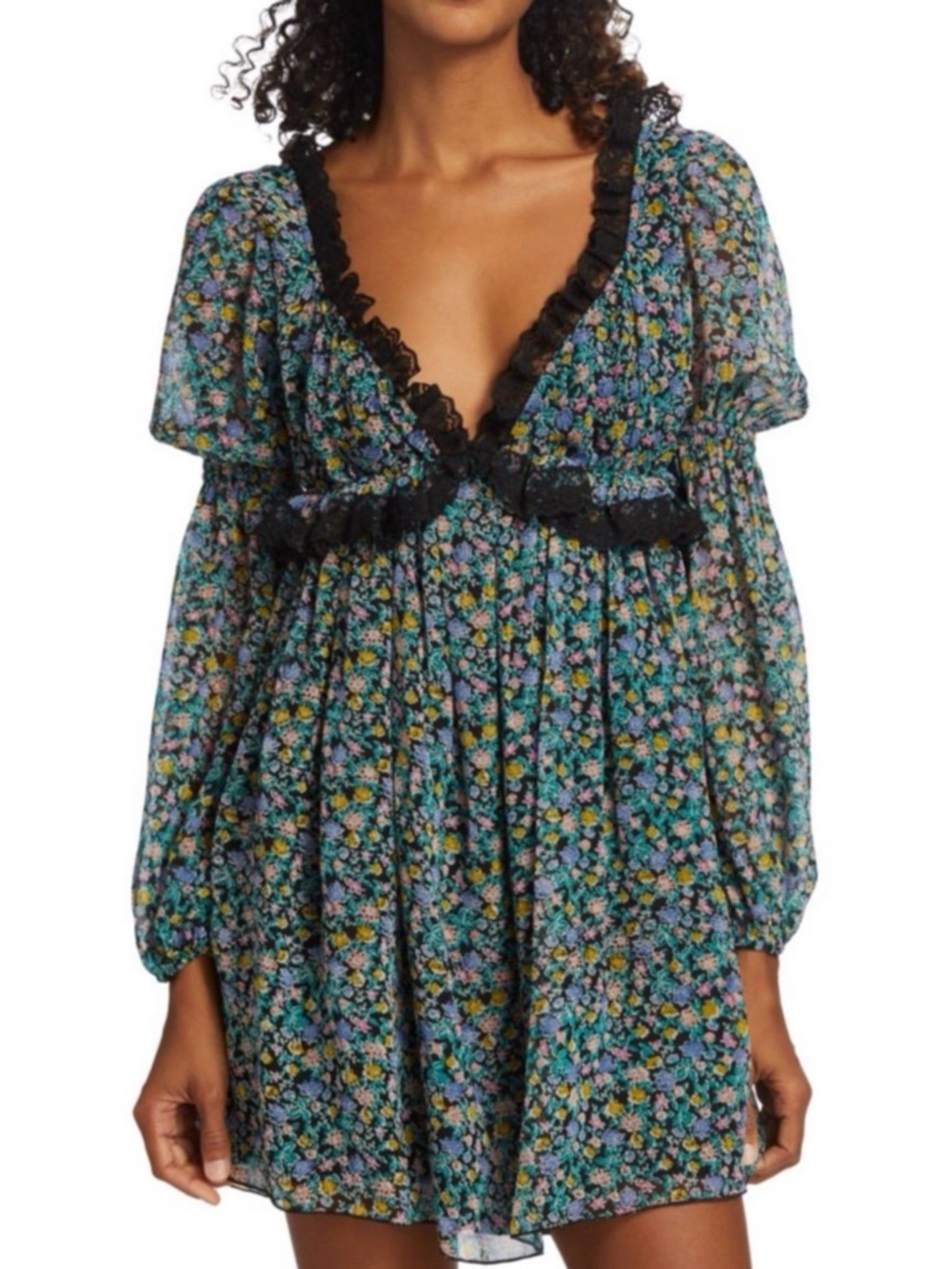 NWT Free People Pennie Babydoll Minidress